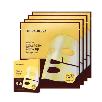 EQQUALBERRYEQQUALBERRY Collagen Glow up Hydrogel Mask Set 4*30gMood Arabia