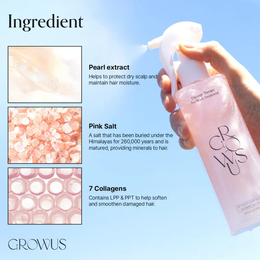 GROWUSGROWUS Damage Therapy No-Wash Treatment 250mlMood Arabia