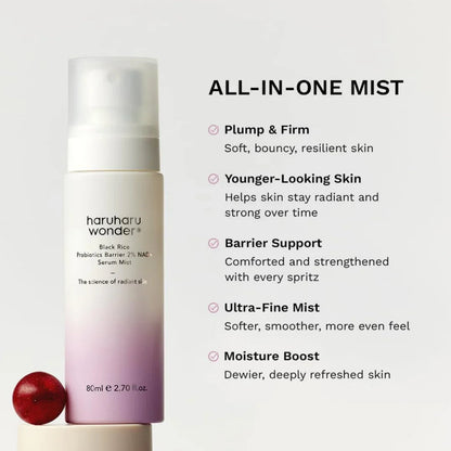 Haruharu WONDERHaruharu Wonder Probiotics Barrier 2% NAD + Serum Mist 80mlMood Arabia
