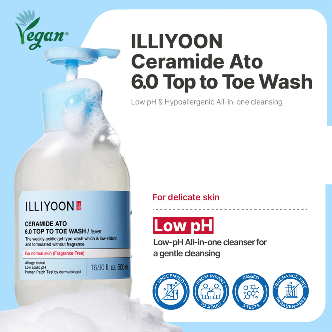 ILLIYOONILLIYOON Ceramide Ato 6.0 Top To Toe Wash for Mom &amp; Kids 500mlMood Arabia8809585080900