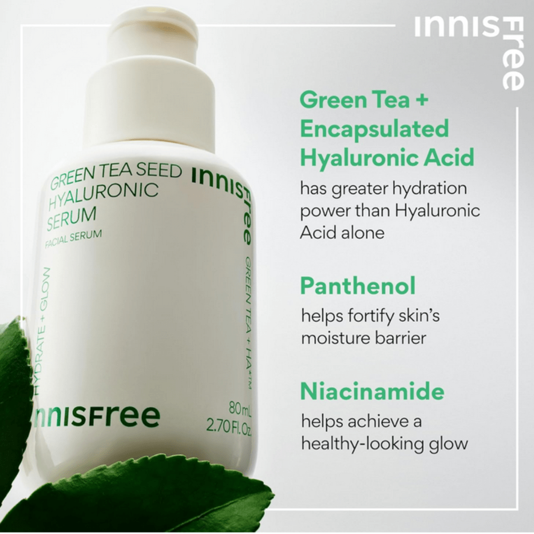 Innisfreeinnisfree Green Tea Seed Hyaluronic Serum 80mlMood ArabiaIherb