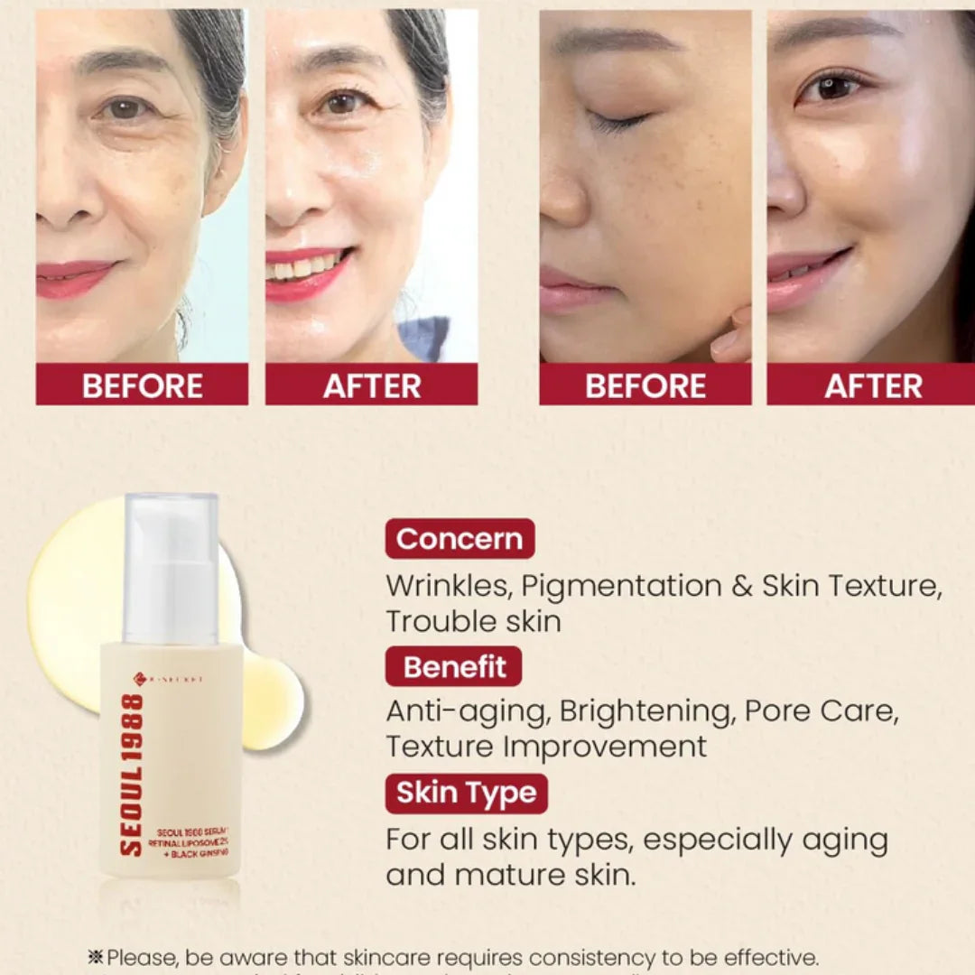 KSECRETKSECRET SEOUL 1988 Serum : Retinal Liposome 2% + Black Ginseng 30mlMood Arabia8809695240508