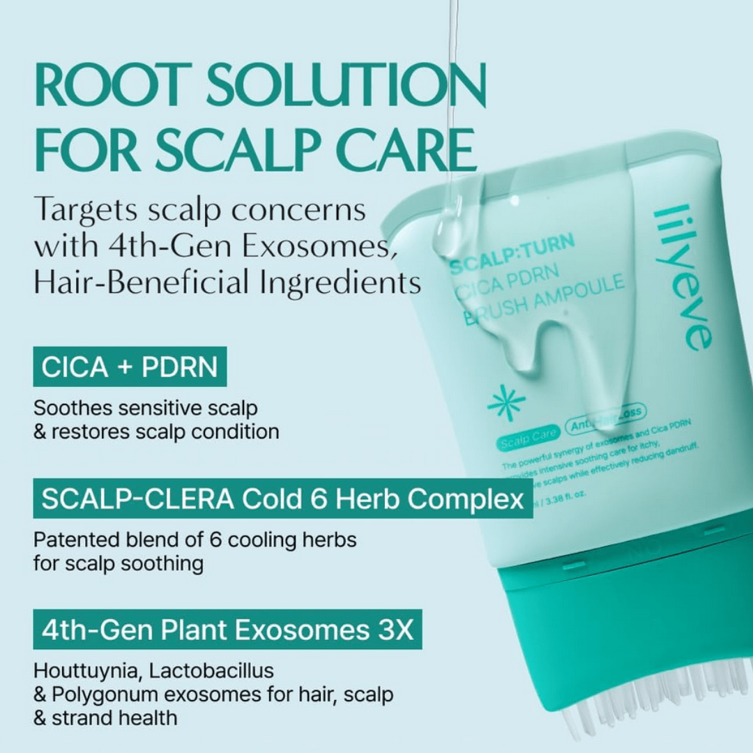 LilyeveLILYEVE SCALP:TURN CICA PDRN BRUSH Ampoule 100mlMood Arabia
