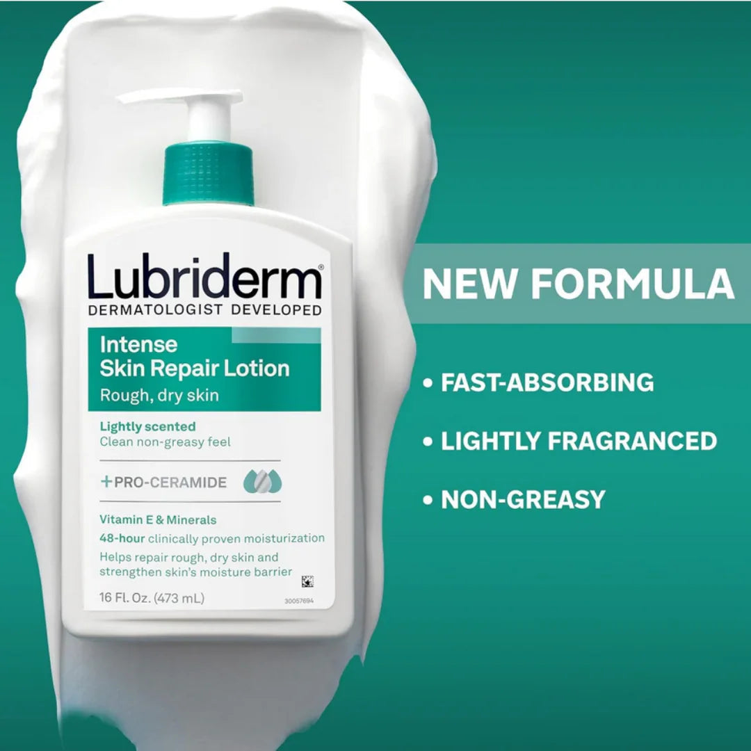 LubridermLubriderm Intense Skin Repair Moisturizing Lotion for Rough &amp; Dry Skin 473mlMood Arabia