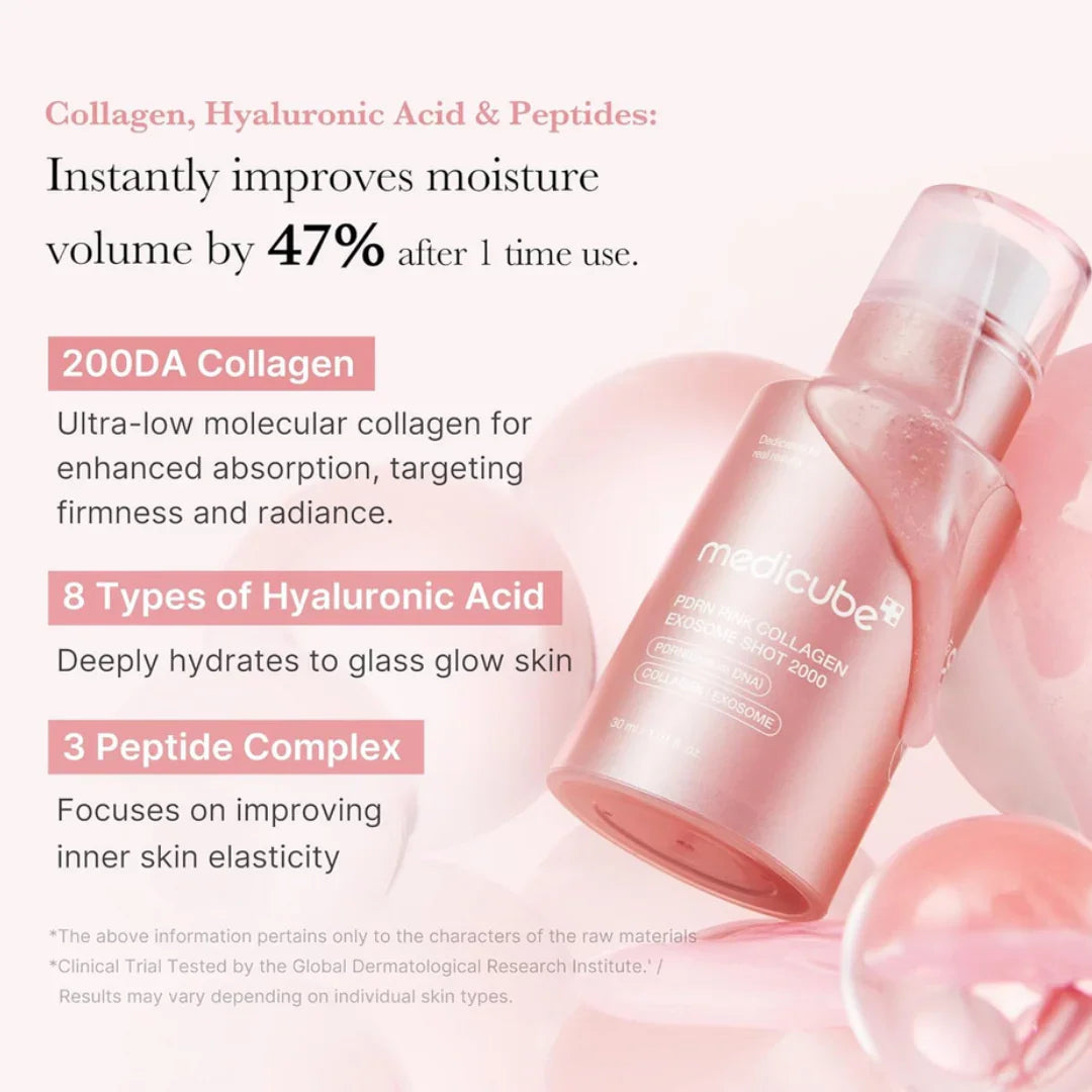 MedicubeMedicube PDRN Pink Collagen Exosome Shot Serum 2,000 PPM 30mlMood Arabia