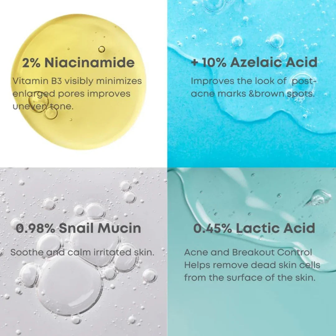 NINELESSNINELESS A-Control 10% Azelaic Acid Serum 30mlMood Arabia