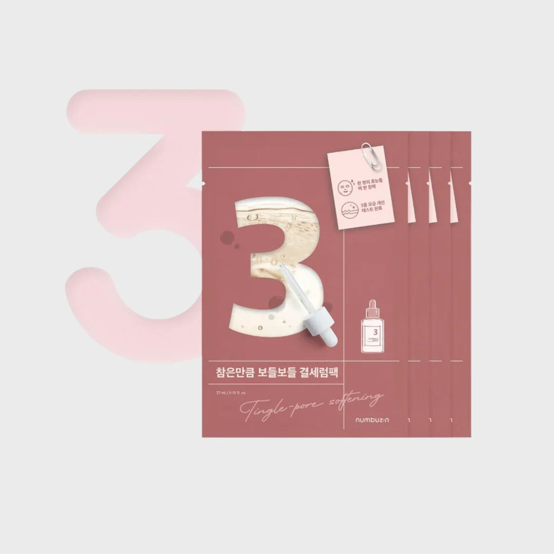 NumbuzinNo.3 Tingle-Pore Softening Sheet Mask 1PcMood Arabia8809652580272