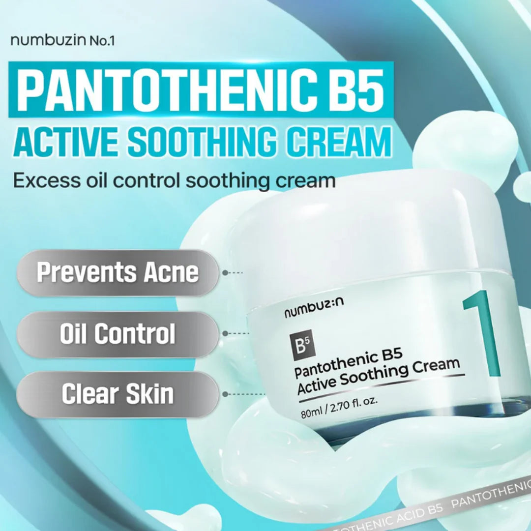 NumbuzinNumbuzin No.1 Pantothenic B5 Active Soothing Cream 80mlMood Arabia8809652583228