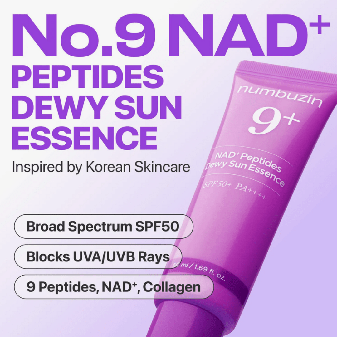 NumbuzinNumbuzin No.9 NAD+ 9 Peptides Dewy Sun Essence 50mlMood ArabiaIherb