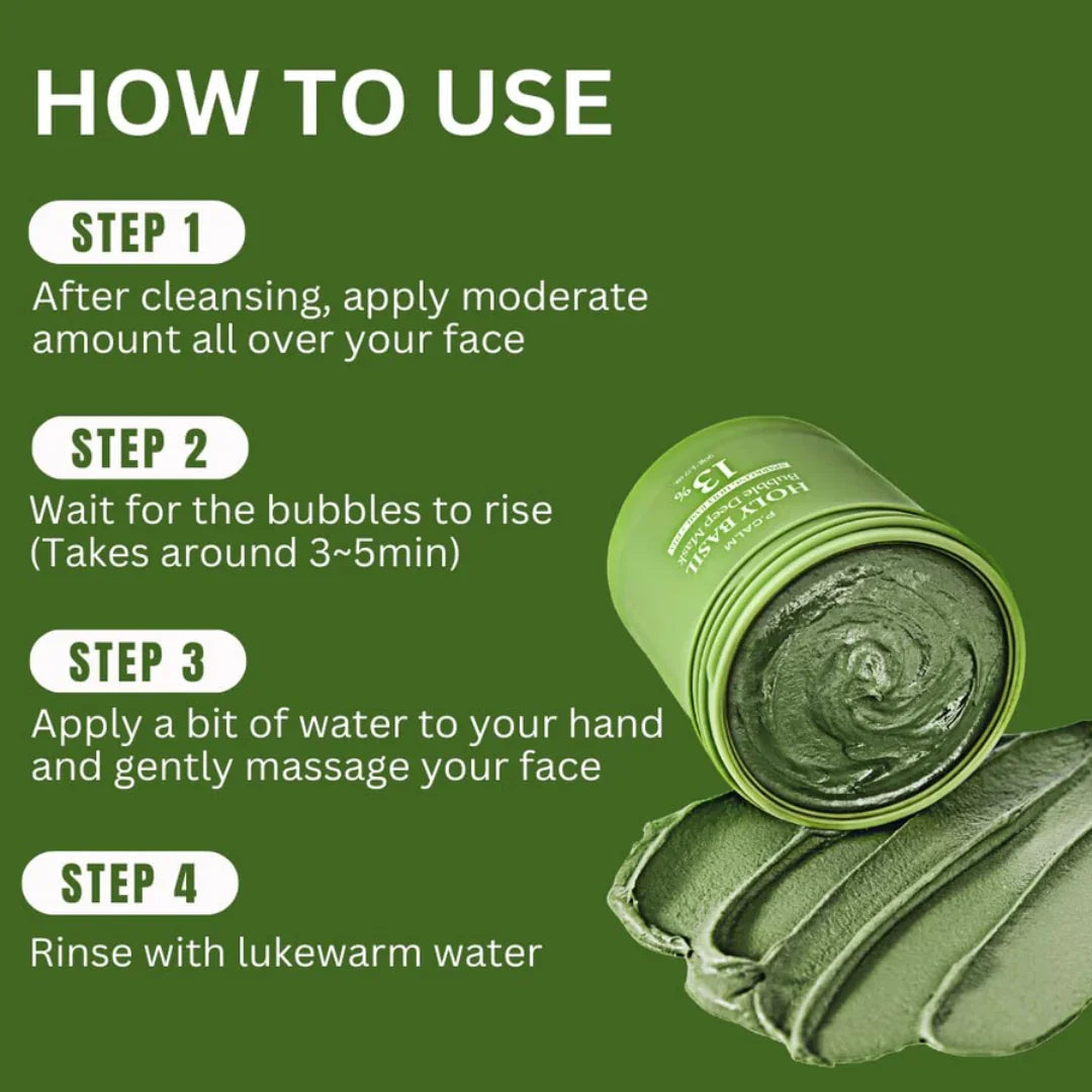 P.CALMP.CALM Holy Basil Bubble Deep Mask 90gMood Arabia