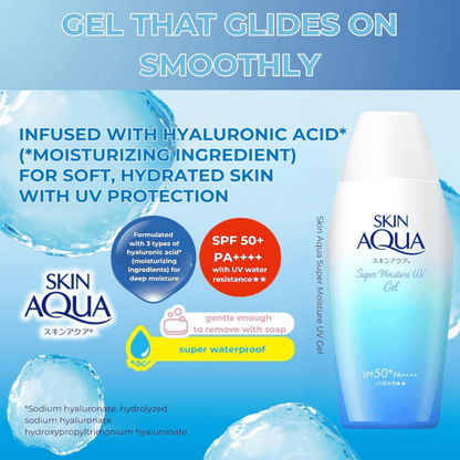 Rohto MentholatumSkin Aqua Super Moisture UV Gel SPF50+ PA++++ 110gMood Arabia