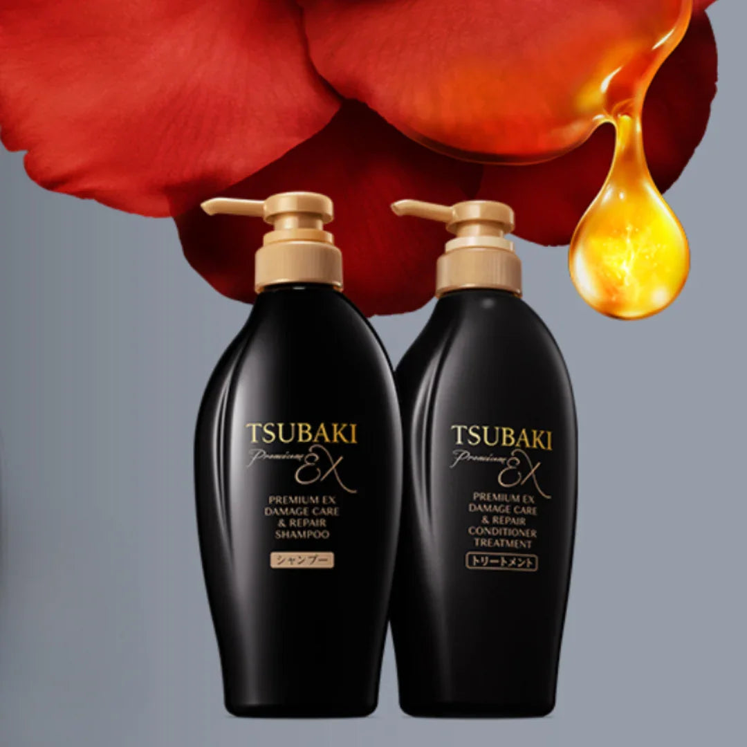 ShiseidoShiseido Tsubaki Premium EX Damage Care &amp; Repair Shampoo &amp; Conditioner Set 2x400mlMood ArabiaIherb