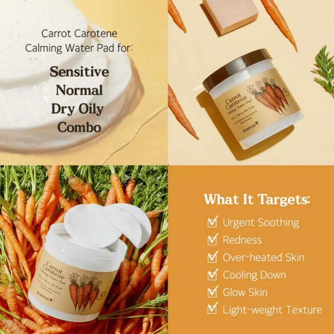 SkinfoodSKINFOOD Carrot Carotene Calming Water Pad Special Plus Set 60 Pads + 30 Pads FreeMood Arabia8809032677608