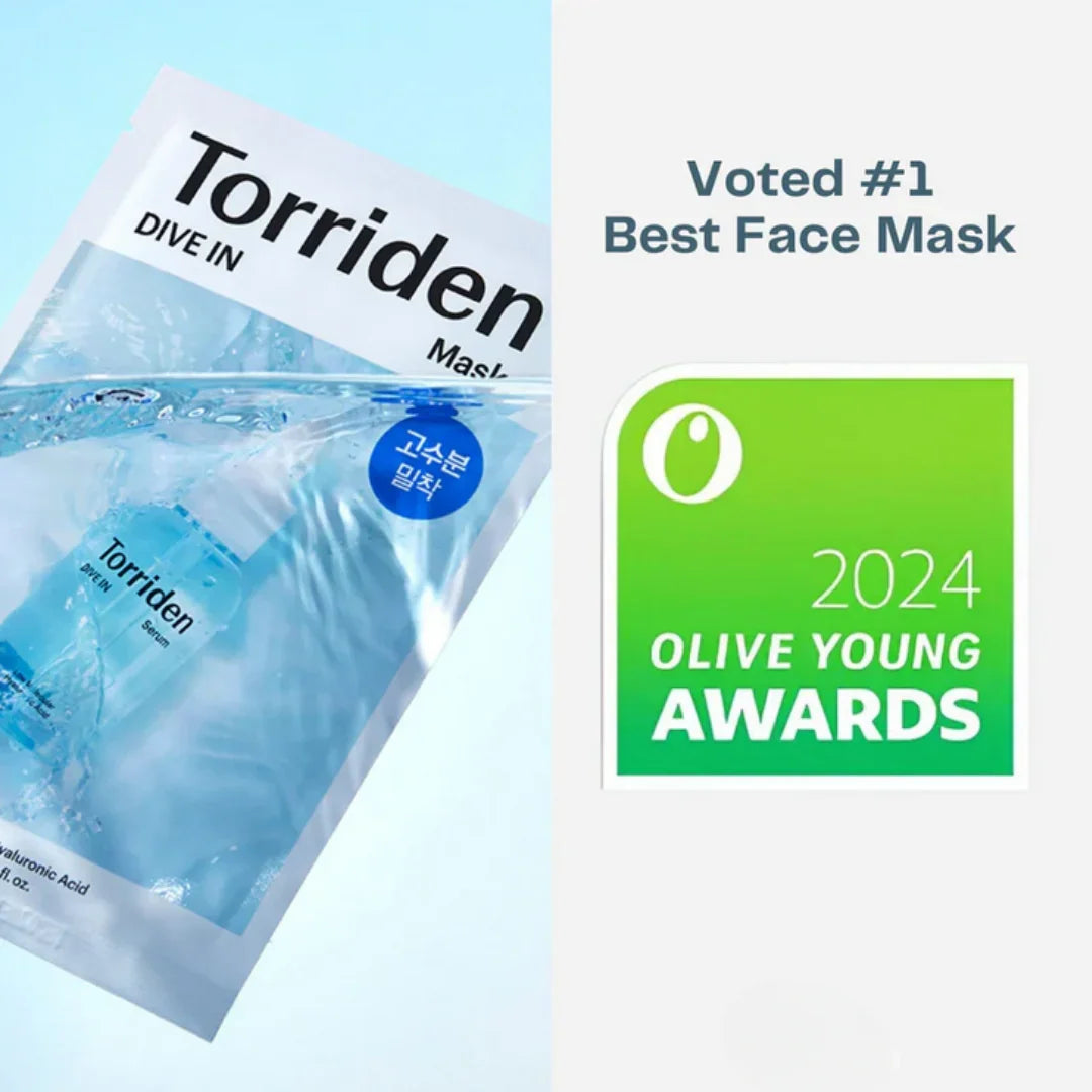 TorridenTorriden DIVE-IN Low Molecule Hyaluronic Acid Mask Set 27ml X 1 PcMood Arabia