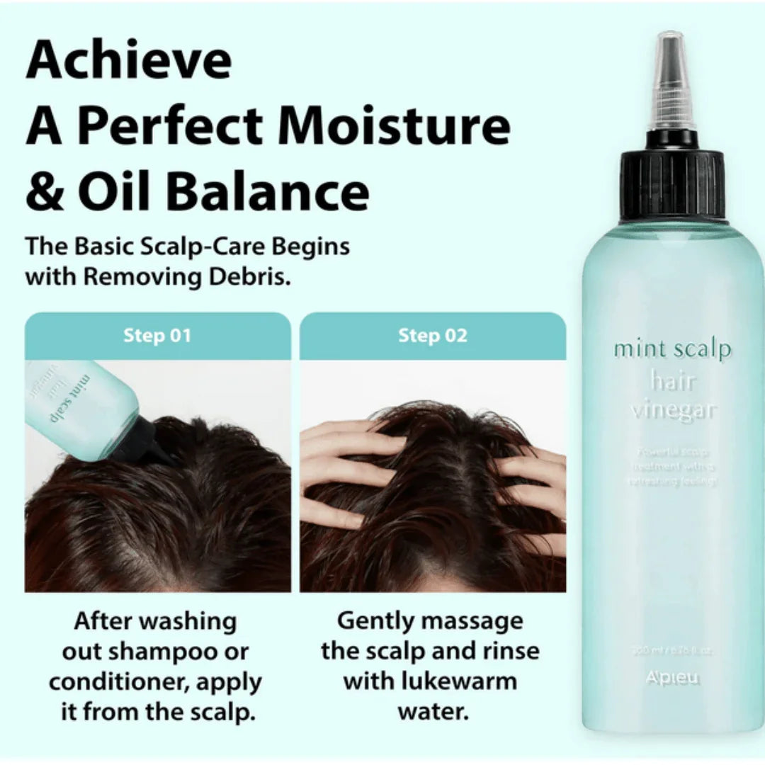 A’PIEUA’PIEU Mint Scalp Hair Vinegar 200mlMood Arabia8809643538664