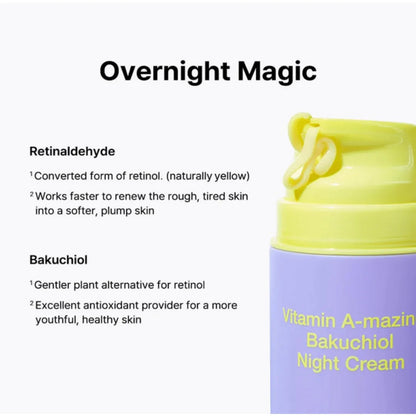 By WishtrendVitamin A-mazing Bakuchiol Retinal Night CreamMood Arabia8809572891328