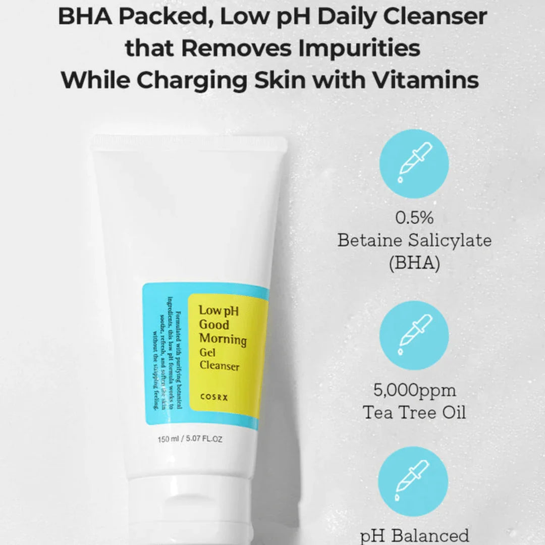 CosrxLow pH Good Morning Gel Cleanser 150mlMood Arabia8809416470511