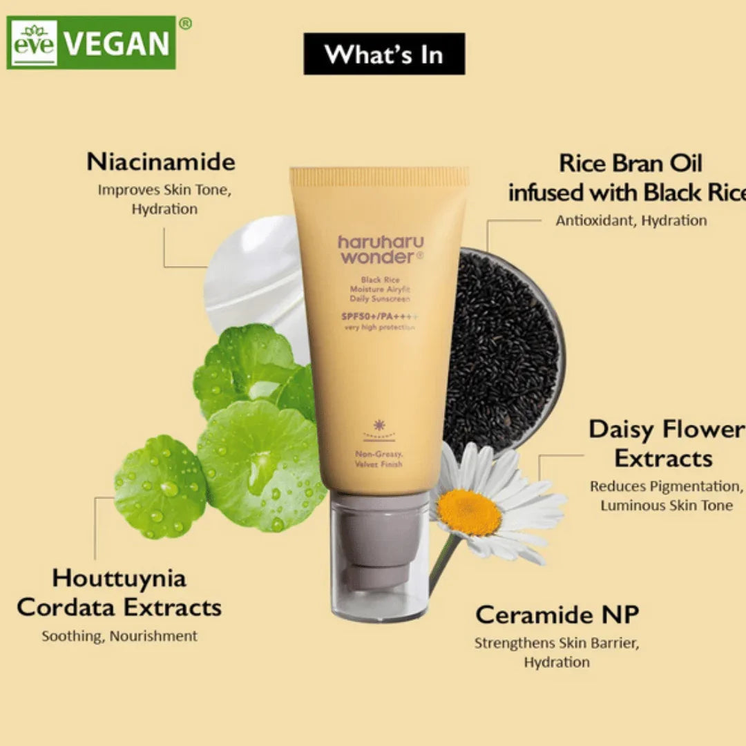 Haruharu WONDERHaruharu Wonder Black Rice Moisture Airyfit Daily Sunscreen 50mlMood Arabia8809532221707
