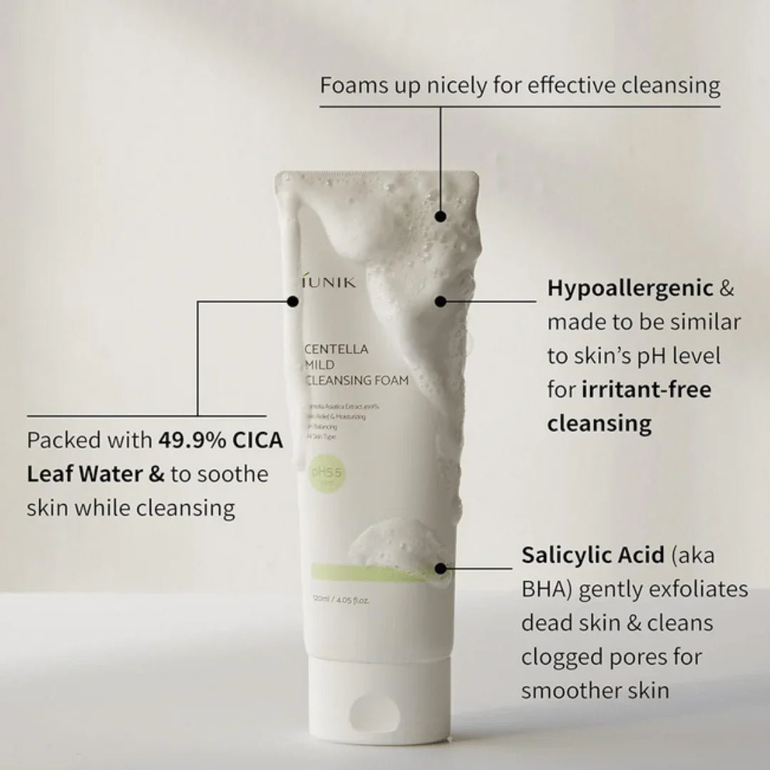 iUNIKiUNIK Centella Mild Cleansing Foam 120mlMood Arabia8809728080248