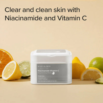 Mary&amp;MayMary &amp; May Niacinamide Vitamin C Brightening Mask 30PcsMood Arabia8809670681401