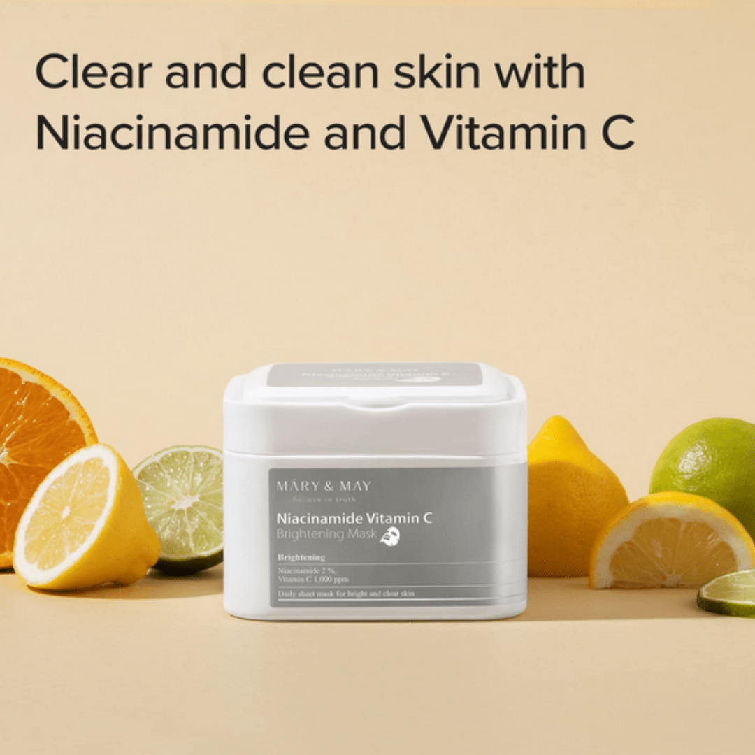 Mary&amp;MayMary &amp; May Niacinamide Vitamin C Brightening Mask 30PcsMood ArabiaIherb