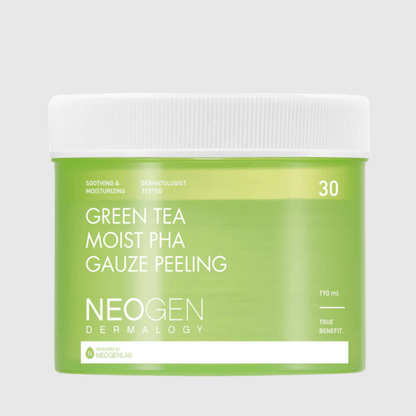 NEOGENNEOGEN DERMALOGY Green Tea Moist Pha Gauze Peeling 190ml (30 Pads)Mood ArabiaIherb