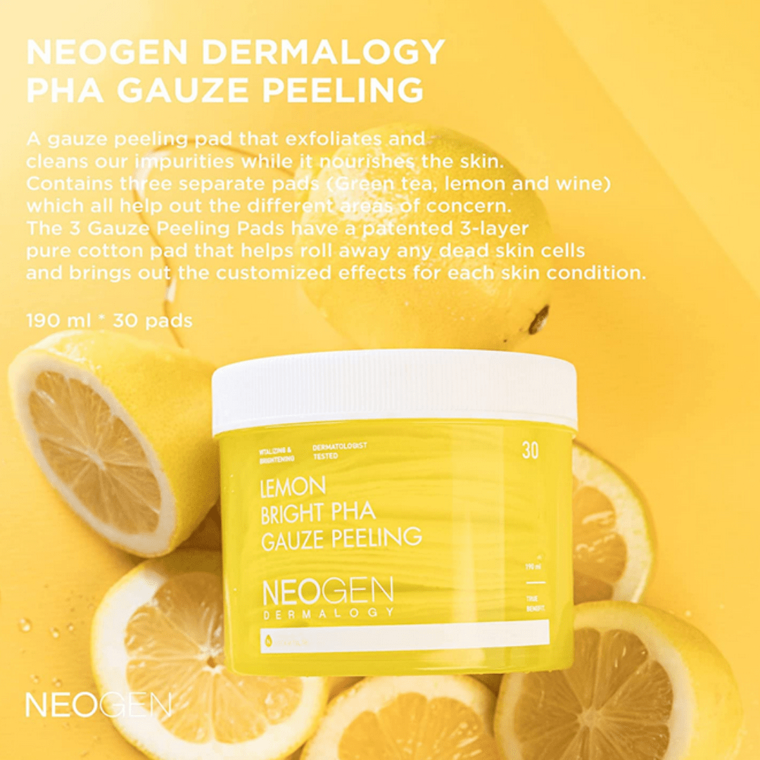 NEOGENNEOGEN DERMALOGY Lemon Bright Pha Gauze Peeling 190ml (30 Pads)Mood ArabiaIherb