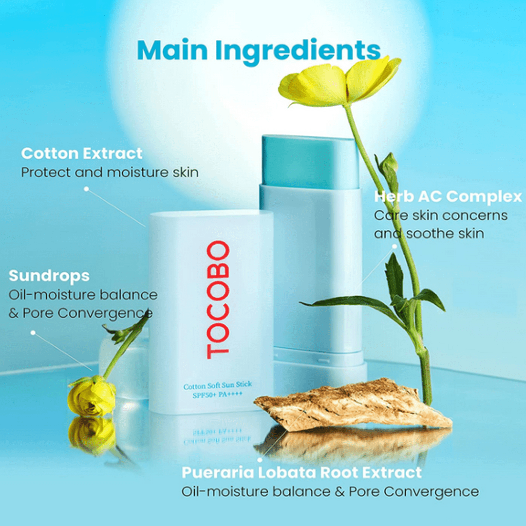 TOCOBOTOCOBO COTTON SOFT SUN STICK SPF50+ PA++++Mood ArabiaIherb